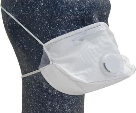 Fällbar mask med ventilation (som låter andningen)