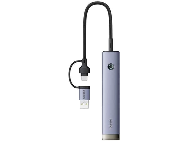 Baseus UltraJoy Series USB-A/USB-C hub 4xUSB-A 3.1 1xUSB-C 5V - gray