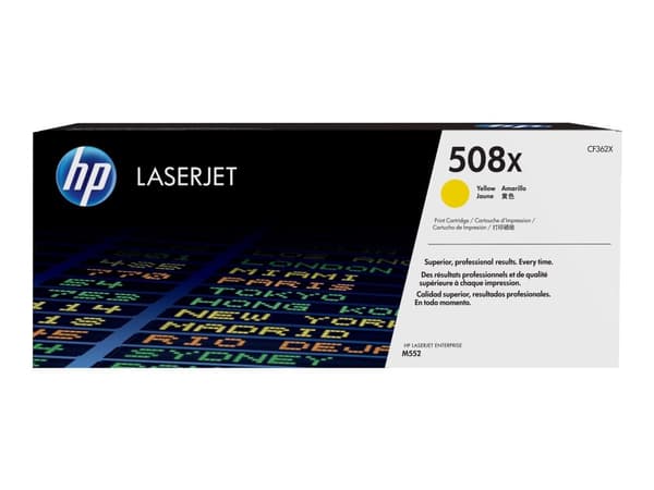 Lasertoner HP 508X CF362X, 9 500 sidor, gul