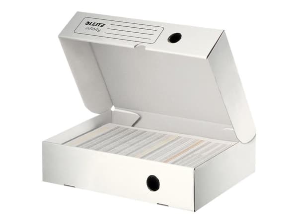 Leitz Infinity - Boksfil - bokryggbredde: 80 mm - for A4 (210 x 297 mm) - hvit