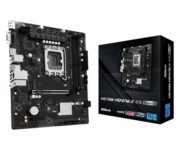 ASRock H610M-HDV/M.2 D5 Gen5 moderkort