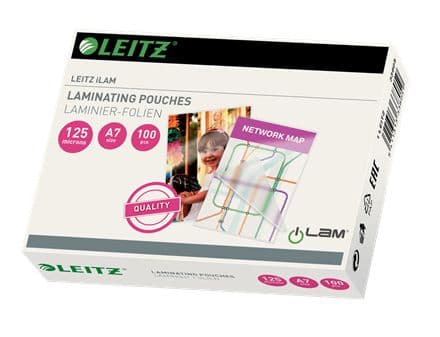 Leitz - 100-pack - glanset - A7 (74 x 105 mm) lamineringspunger