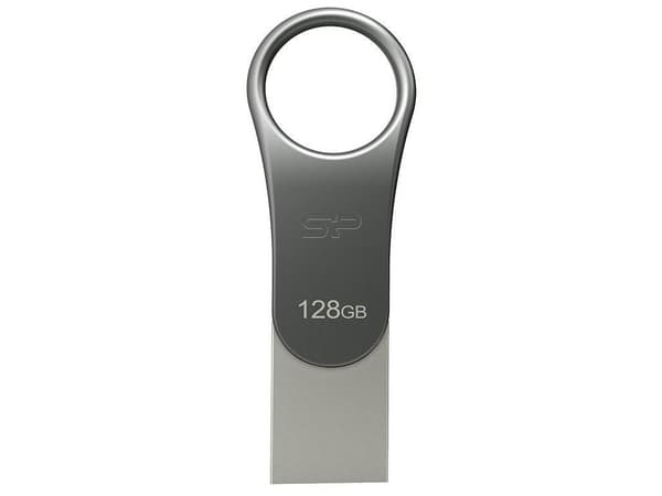 SILICON POWER Mobile C80 - USB flash-enhet - 128 GB - USB 3.0/USB typ C - titan