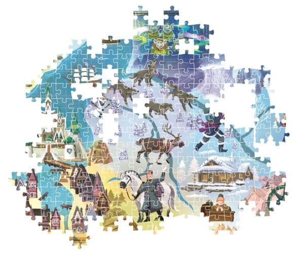 Clementoni Puslespil Maps Frozen, 1000 brikker