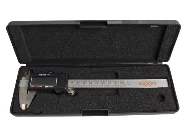 BOXER digital skjutmått 150 mm rostfritt stål