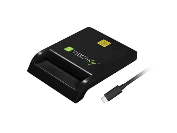 TECHly - Läsare/skrivare för SmartCard - USB-C - vit