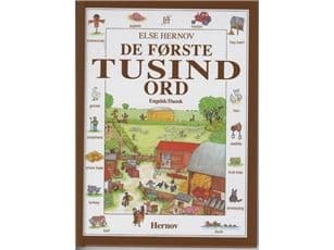 De første tusen ordene - engelsk/dansk | Else Hernov | Språk: mul
