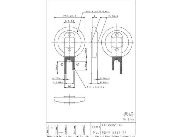 Panasonic VL1220-1VCE