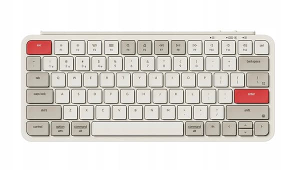 Keychron B1 Pro Low Profile retro gamingtangentbord, Retro Red
