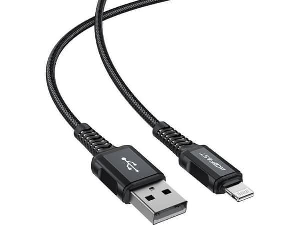 Acefast MFI USB - Lightning kaapeli 1.8m, 2.4A musta (C4-02 A Musta)