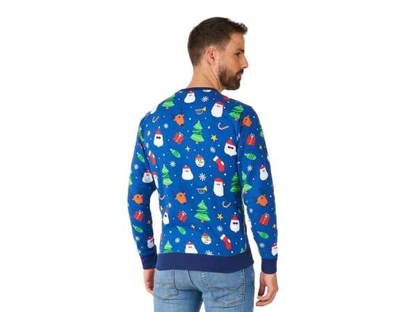 OppoSuits Festivity Blue julskjorta