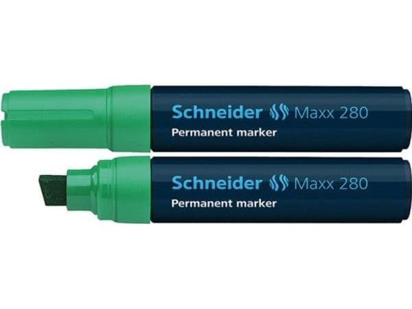 Schneider Maxx 280 permanentmarker grön mejselspets (50-128004)