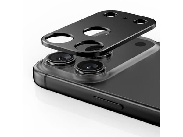 Tech-Protect Camalloy Fit+ kameradeksel til iPhone 17 Pro – sølv