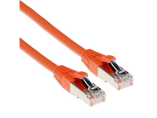 ACT Orange 1 m LSZH SFTP CAT6A patchkabel snagless