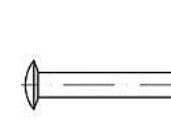 TOOLCRAFT 112337 nitar (Ø x L) 2 mm x 4 mm stål 2000 st