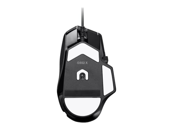 Logitech G502 X - Mus - optisk - 13 knapper (LIGHTFORCE-brytere) - kabling (USB) - Hero 25K sensor - Sort