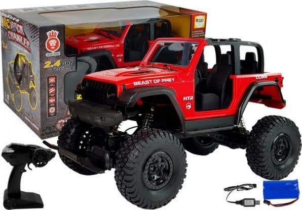 Jeep fjernstyrt rød