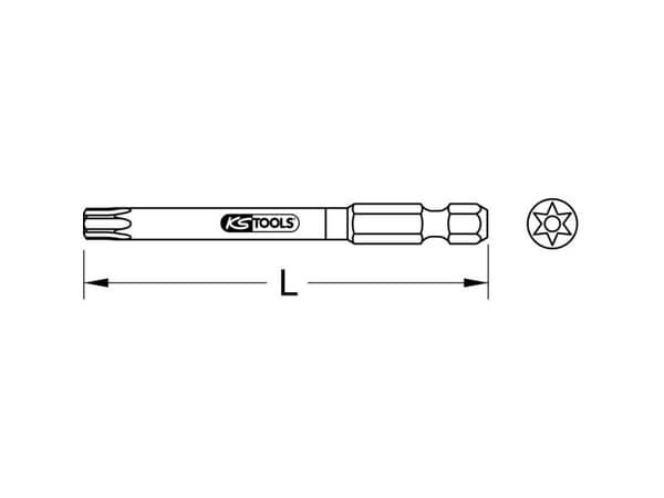 KS Tools 918.3676 9183676 Torx-bitti 5 stk