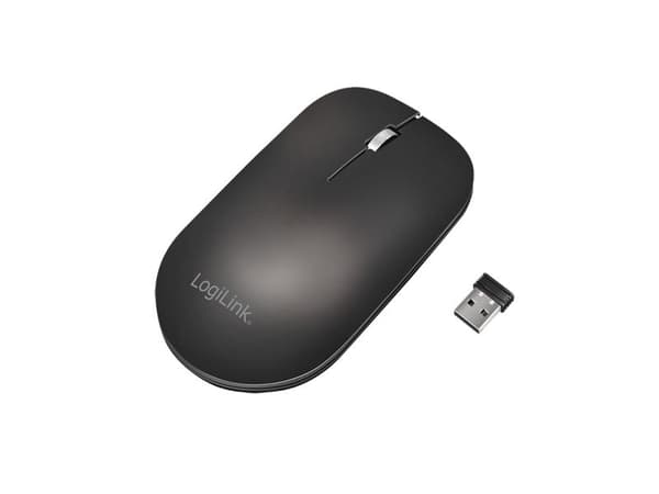 LogiLink Mouse, Wireless 2.4G, 3-button, black