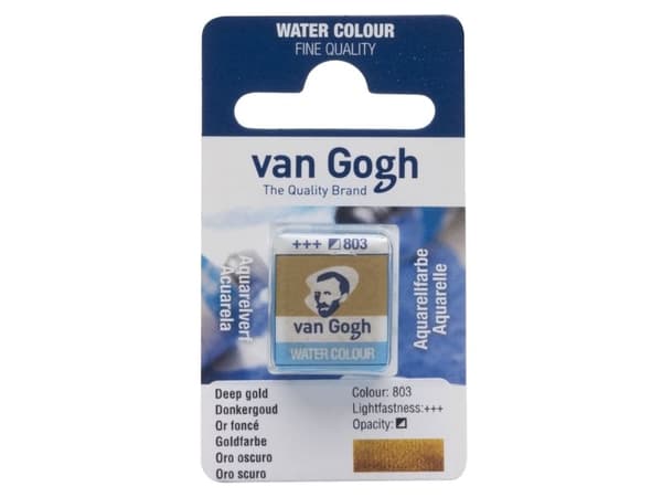 Van Gogh akvarelfarve Pan Deep Gold 803