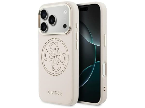 Guess perforert 4G MagSafe-etui for iPhone 17 Pro - rosa