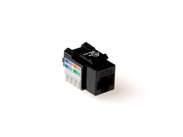 ACT Keystone Jack CAT6 uskjermet down white