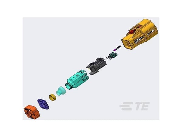 TE Connectivity Stiftkabinett-kabel YHVA630-2PHM-4MM-A 1 stk Förpackning