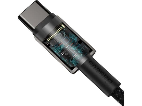 Baseus 6953156232068, 2 m, USB C, USB C, USB 2.0, 480 Mbit/s, Svart
