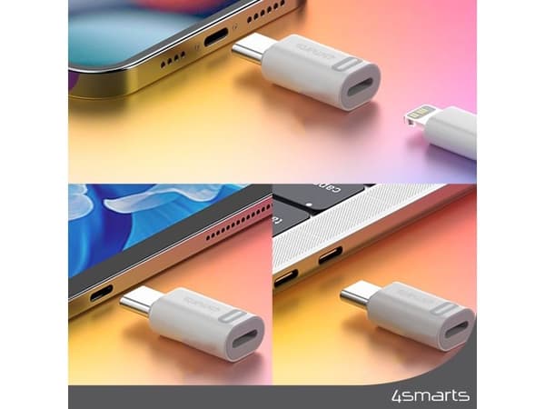 4smarts 540711, Lightning, USB-C, Vit