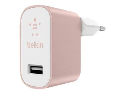 Belkin MIXIT Home Charger - Strømadapter - 2.4 A (USB) - rosagull