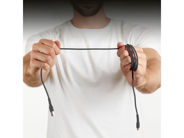 SBS TECABLEMICROC15K USB-A til USB-C-kabel 1,5 m - Svart