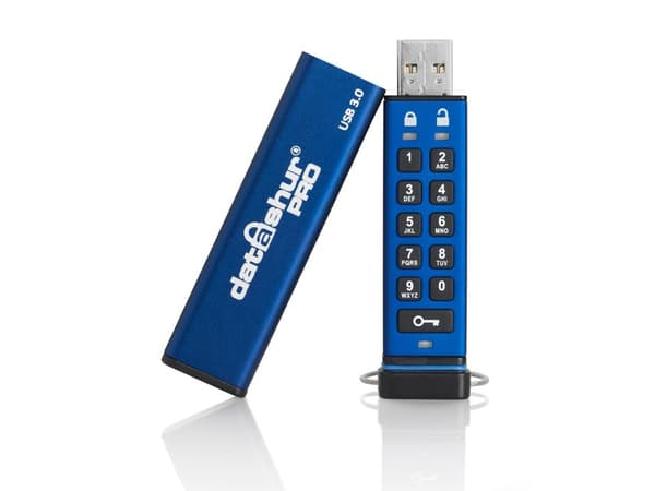 iStorage datAshur PRO - USB-flashstasjon - kryptert - FIPS 140-2 Level 3 - 64 GB - USB 3.0