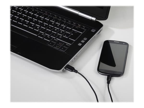 Hama - USB-kaapeli - USB (han) til Micro-USB Type B (han) omvendelig - USB 2.0 - 75 cm - formet - lajittelu