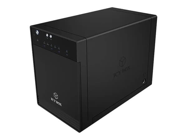 ICY BOX IB-3740-C31 - Harddiskarray - 4 brønner (SATA-600) - USB 3.1 Gen 2 (ekstern)