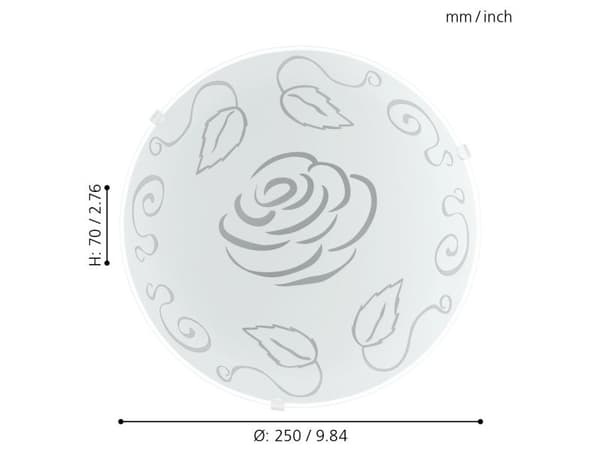 EGLO MARS 1 takplafond blomma