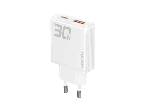 Dudao A30EU Adapter 30Watt GaN 1xUSB-C 1xUSB-A