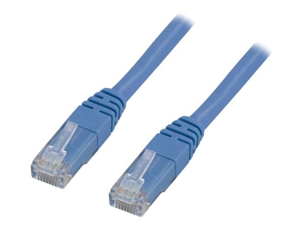 DELTACO U/UTP Cat6 patchkabel 5m, blå