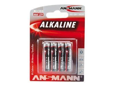ANSMANN Micro - Batteri 4 x AAA - Alkalisk
