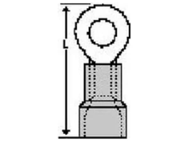 Molex 190670088 ringkabelsko håldia. = 18 mm, 1 st (bulk)