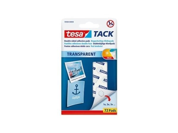TESA 59408-00000, Läpinäkyvä, 72 kpl, Kupla