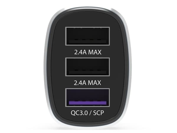 KRUX 3x USB QC 3.0 biloplader