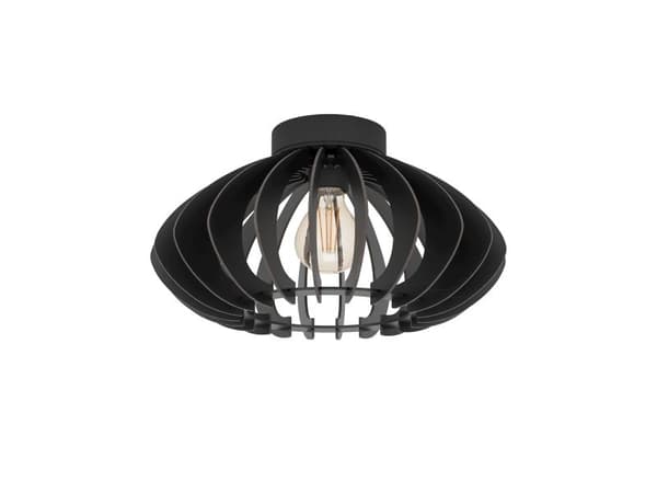 EGLO COSSANO 3 LOFT E27 Ø380 svart/trä