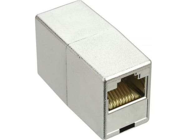 InLine 4043718074174, RJ45, RJ45, Hunkjønn/Hunkjønn, Sølv