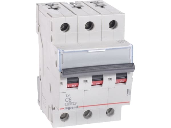 Legrand TX3, Dvärgbrytare, Typ C, IP20, 240 - 415 V
