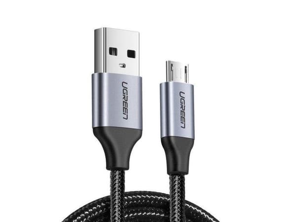 Kaapeli USB do Micro USB UGREEN QC 3.0 2.4A 1m (czarny)