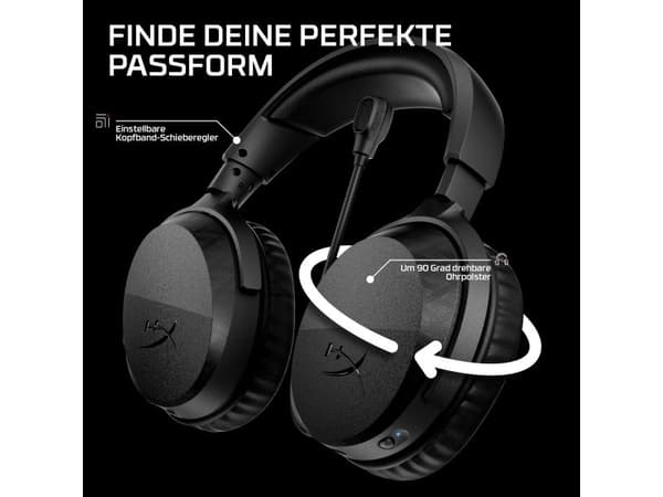 HyperX Cloud Stinger 3 trådlöst gamingheadset, 280 g, Svart