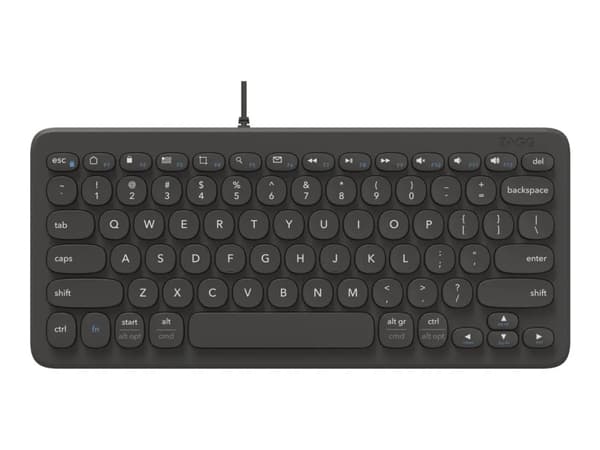 ZAGG Connect Keyboard 12C, Langallinen, USB, QWERTY, Musta