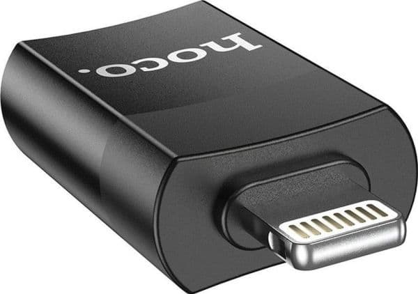 USB-adapter Hoco UA17 USB-A till Lightning, svart