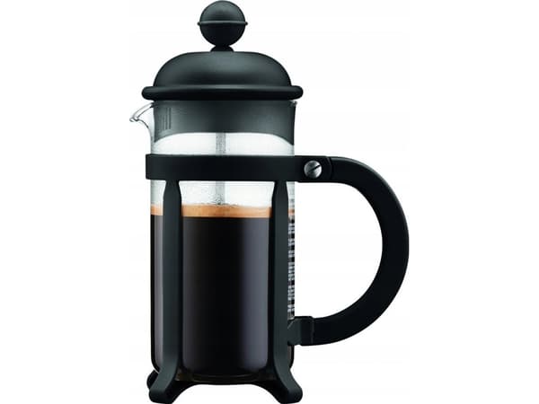 Bodum JAVA, Pressopannu, 0,35 L, Musta, Läpinäkyvä, Lasi, Ruostumaton teräs