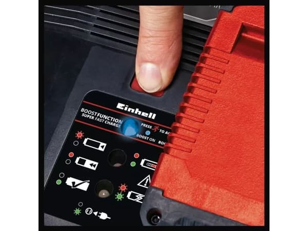 Einhell 4512143, Batterilader, Lithium-Ion (Li-Ion), 6 Ah, 18 V, Einhell, Sort, Rød